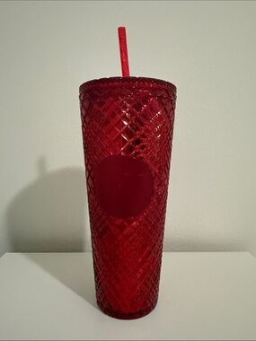 Starbucks Red Tumbler with Straw